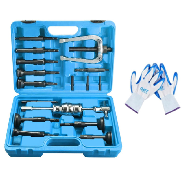 FreeTec 17tlg Innenlager Abzieher Set, 8-58mm Innenabzieher Lager, Grundloch Lagerabzieher Innenlage