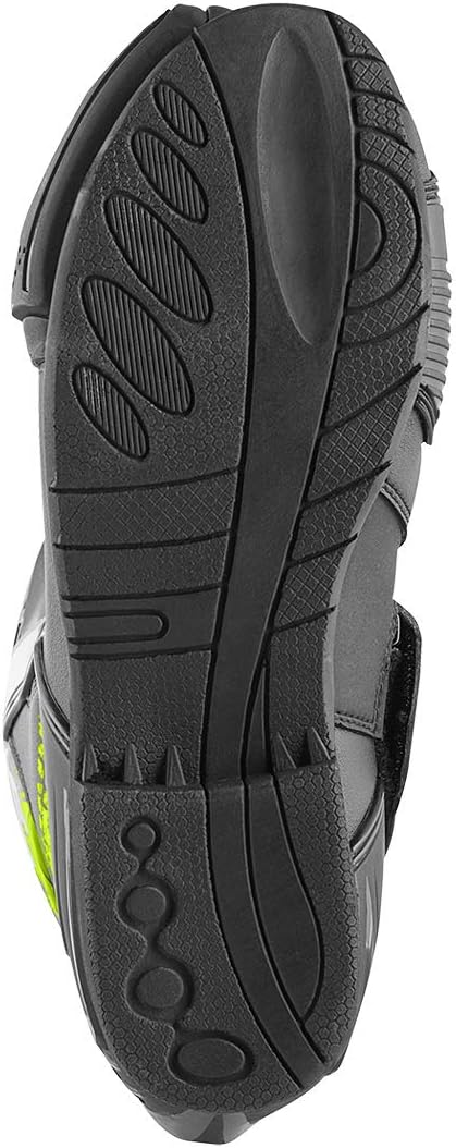 Bogotto Losail Evo Motorradstiefel, schwarz/neon-gelb, 48 48 EU Schwarz Neon Gelb, 48 EU Schwarz Neo