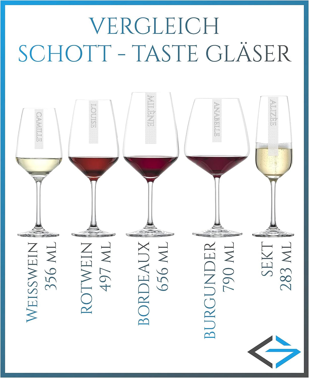 Miriquidi Cabernet Sauvignon Rotweingläser 6er Set mit Gravur &