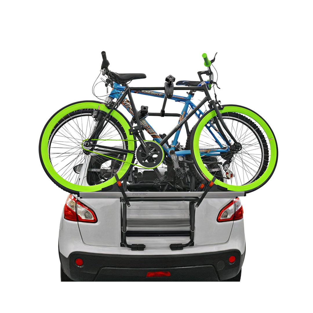 Menabo Fahrradträger 2 Fahrräder kompatibel mit VW Tiguan/Allspace 2007-2025 Alu Silber Schwarz Tigu