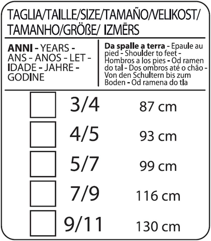 Ciao Unisex-Kinder und Jugendliche Kinderkostüm Carabiniere Kostüme, Schwarz, 5-7 Jahre