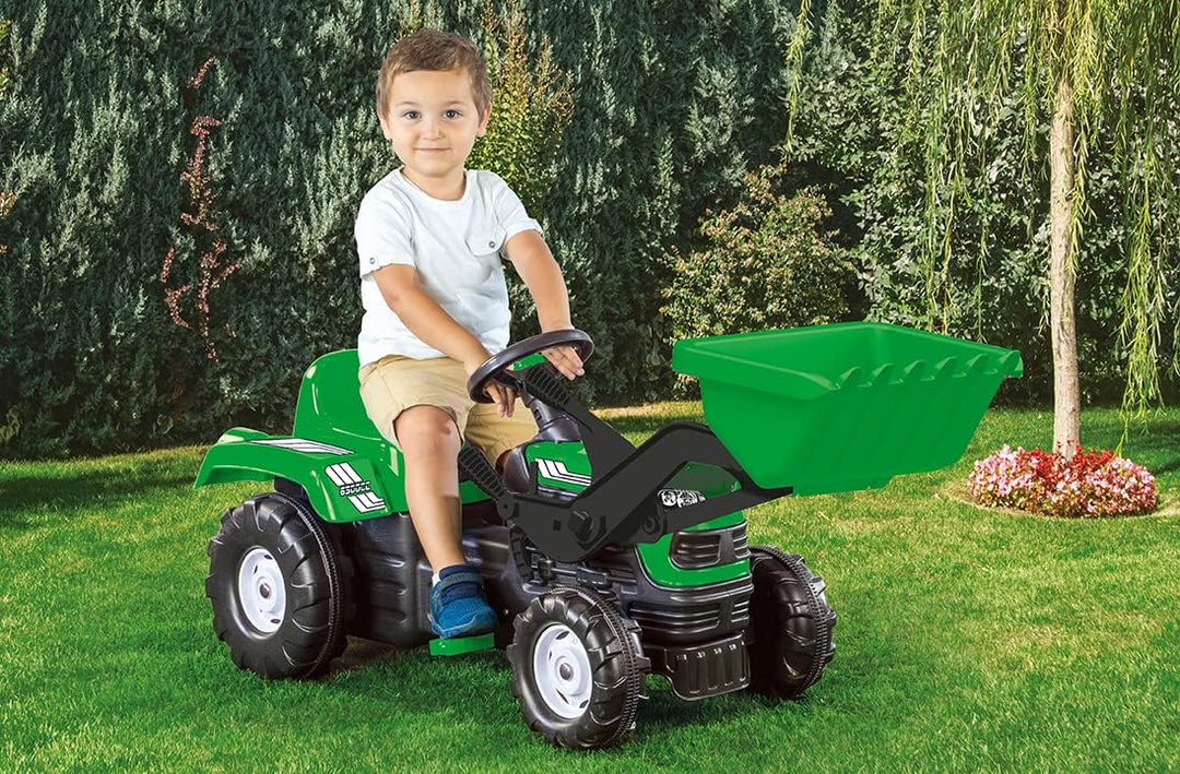 Dolu Ranchero Traktor mit bewegbarem Eimer und Anh?nger, f?r drinnen und drau?en, Pedalbetriebenes K