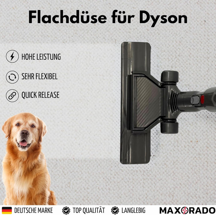 Flachdüse Flache Düse Bodendüse für Dyson V12 V10 Slim Staubsauger Düse I Staubsaugerdüse flach Park