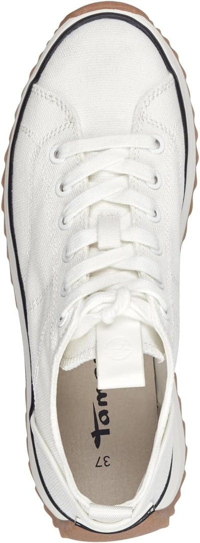 Tamaris Damen Sneaker 1-23731-41 weit 38 EU Weiss, 37 EU