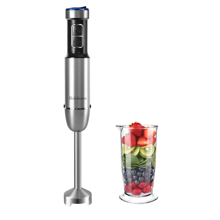 1500W Stabmixer, 2-in-1 Pürierstab, 25 Geschwindigkeitsstufen & TURBO-Stabmixer Set, 4 Scharfe Kling