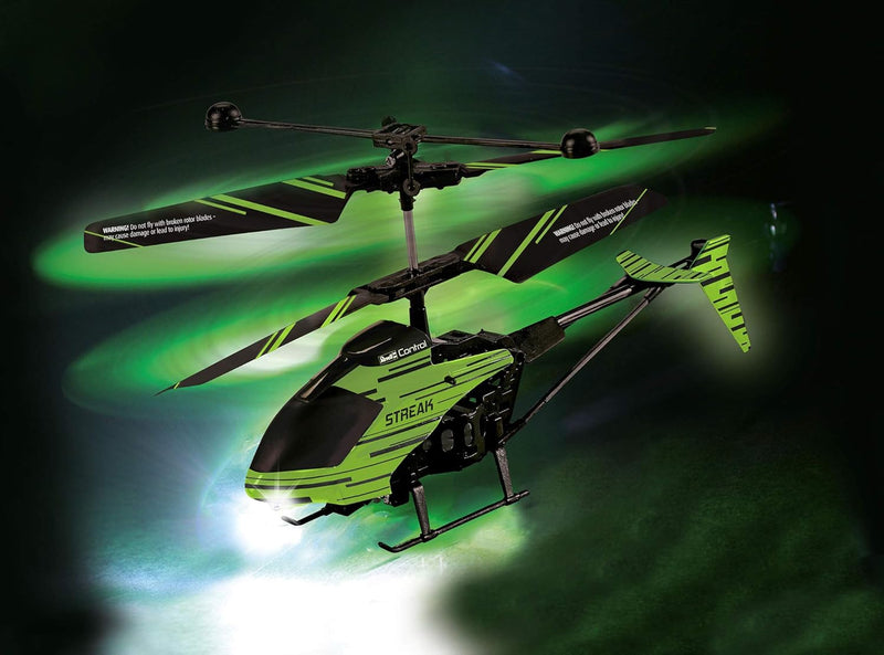 Revell 23829 RC Helikopter mit Fernbedienung STREAK, Gyro, 2-Kanal IR-Fernsteuerung, Indoor-Flugmode