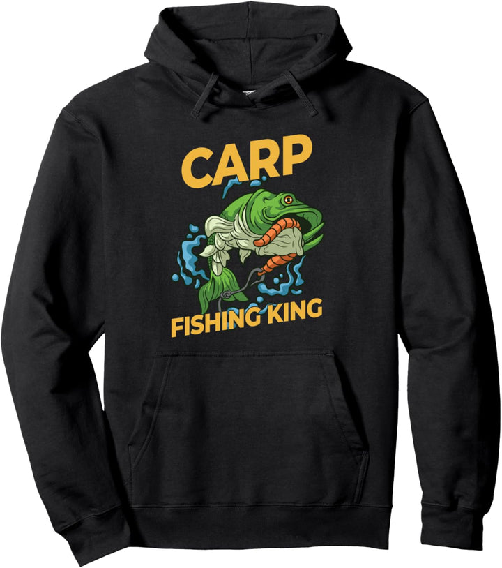 Karpfenangeln King - Karpfenfischer Pullover Hoodie