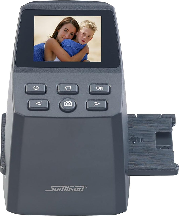 Somikon Diaprojektor: Stand-Alone-Dia- & Negativ-Scanner mit 2,4" / 6,1 cm Display, 14,6 MP (Dia Dig