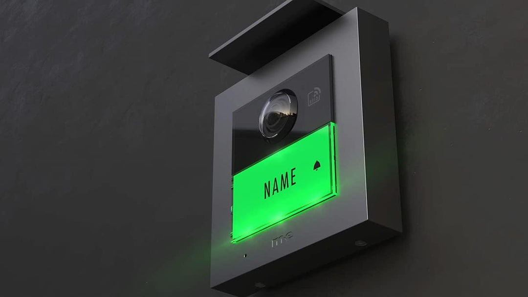 m-e VDV-2010 S Vistadoor RFID Video Aussenstation für Türsprechanlage 1-Familienhaus ALU Silber 1-Fa