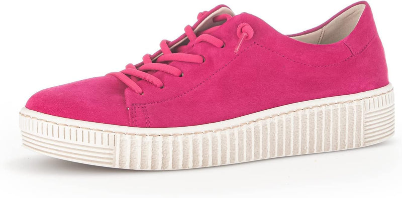 Gabor Damen Low-Top Sneaker, Frauen Halbschuhe,Wechselfussbett 35.5 EU Pink 10, 35.5 EU Pink 10