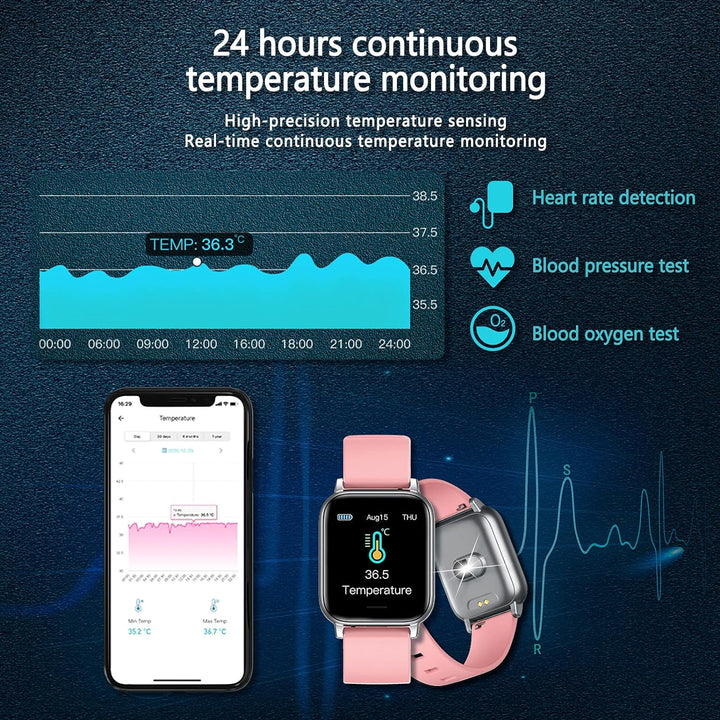 SUPBRO Fitness Tracker Smartwatch Wasserdicht IP68 Fitness Armband mit Pulsmesser Aktivitätstracker