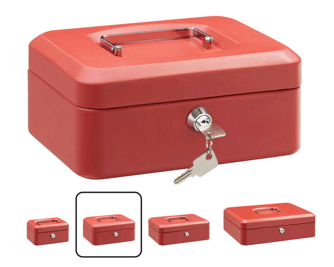 ARREGUI Elegant C9224 Geldkassette aus Stahl | Geldbox | 20 cm breit | Abschliessbare Kasse mit Geld