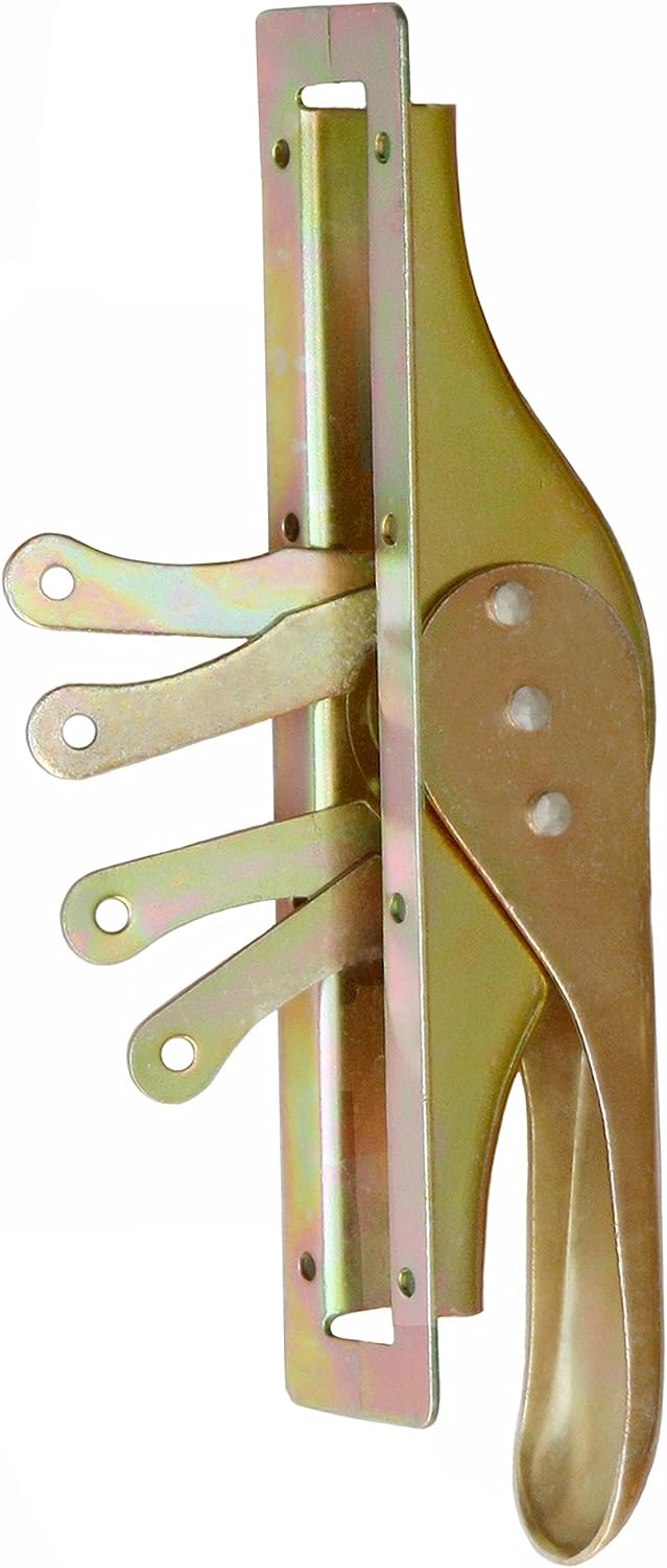 KeyMet Set Tortreibriegel Torverschluss Türtreibriegel Stangen 2540 mm Vierkant 14 mm Gelb