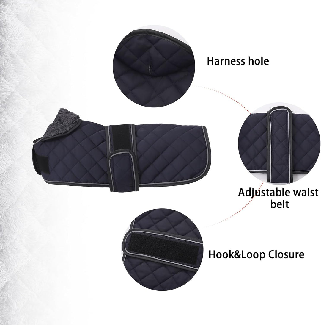 Geyecete - Warmer wintermantel für dackel Hunde,Hunde Winterjacken mit plüschfutter,Outdoor jacken m