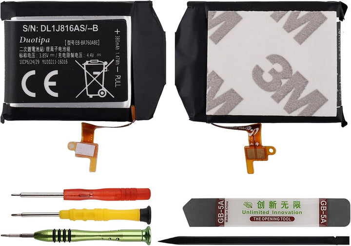 Duotipa Ersatzakku Batterie EB-BR760ABE kompatibel mit Samsung Gear S3 Frontier Classic SM-R770 R760