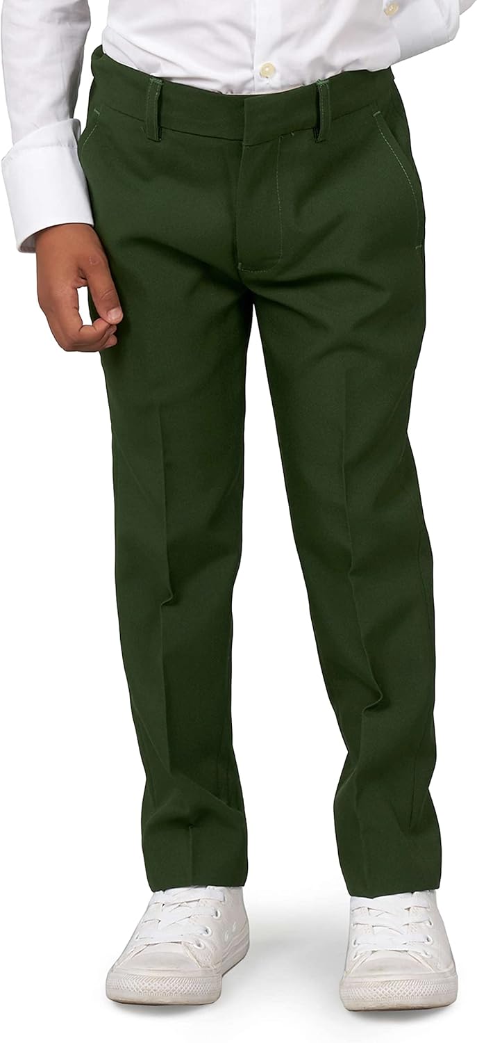 OppoSuits Einfarbiger Anzug für Jungen in Glorious Green - Abschlussball- und Hochzeitsfeier-Outfit