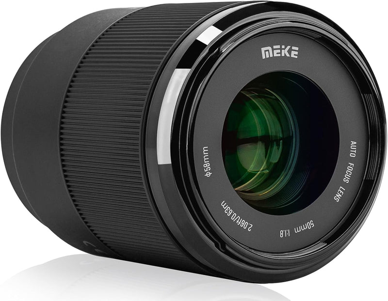 Meike 50 mm F1.8 Autofokus STM Schrittmotor Vollformat-Porträt-Objektiv kompatibel mit Sony E-Mount-