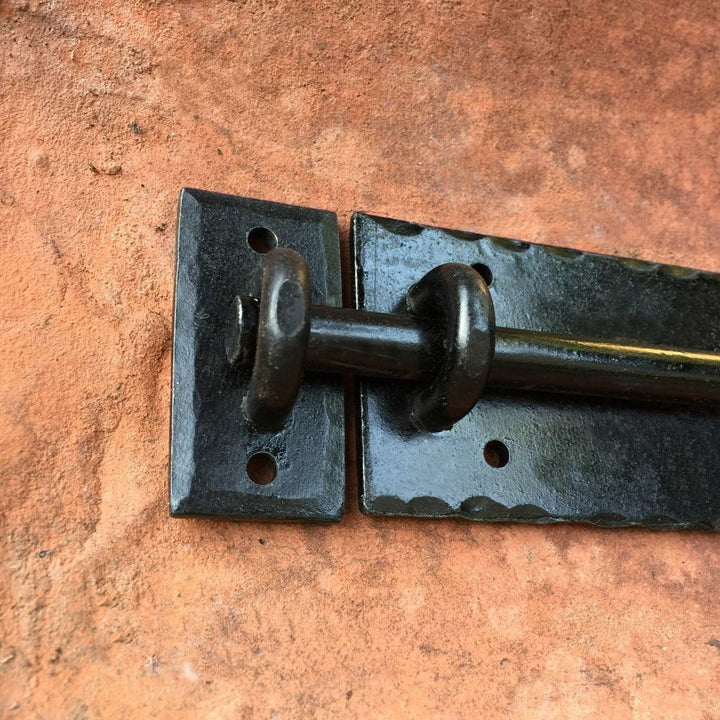 Antikas - Bolzenriegel - Flachriegel Schubriegel Antik Riegel Verschluss Tor schwarz