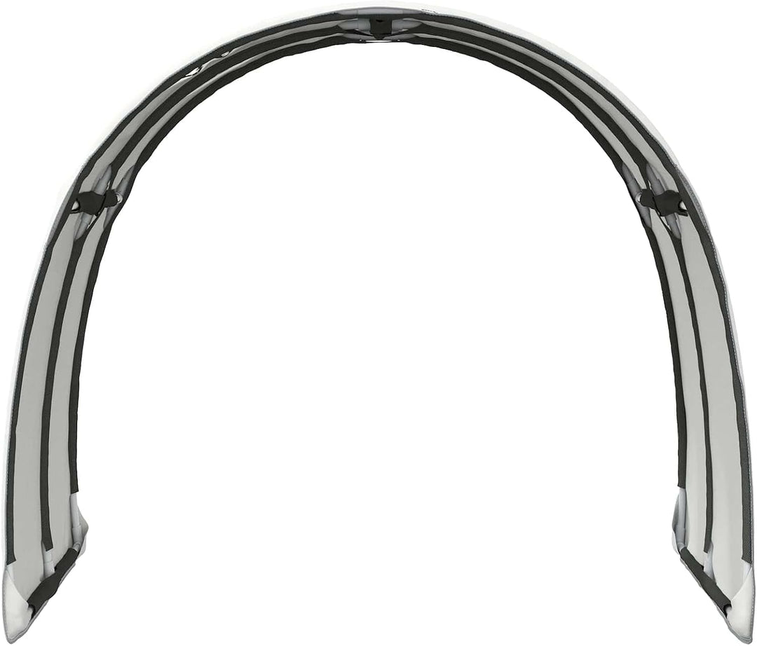Bettunnel 2 Stück Weiss aus Polyester 211 x 67,5 x 2 cm für Kingsize-Betten, Innenbereich Schlafzimm