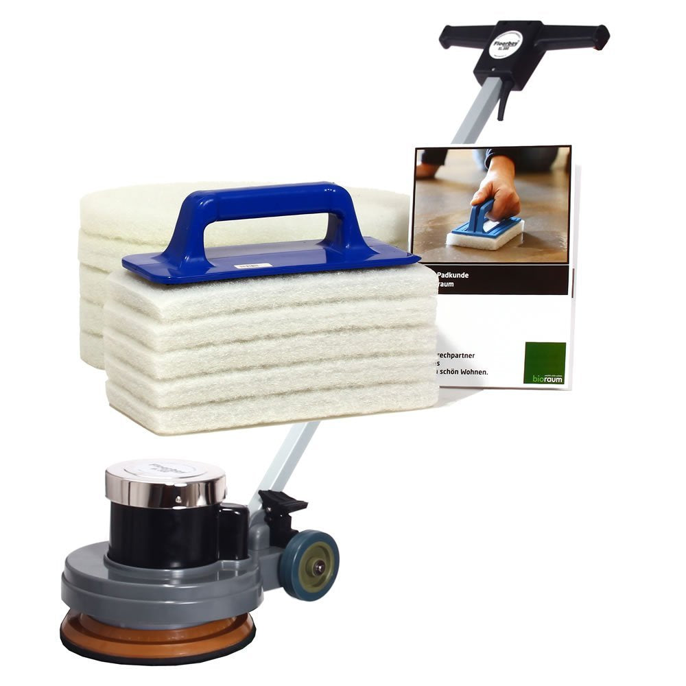 Floorboy 300 XL Polierset, Poliermaschine mit Handpadhalter, Pads, Anleitungen und Padkunde von Bior