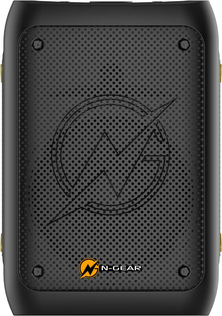 N-Gear The Flash Banger 777 Musikbox - Tragbarer Bluetooth Box mit RGB Lichteffekten und 8" Bass Lau