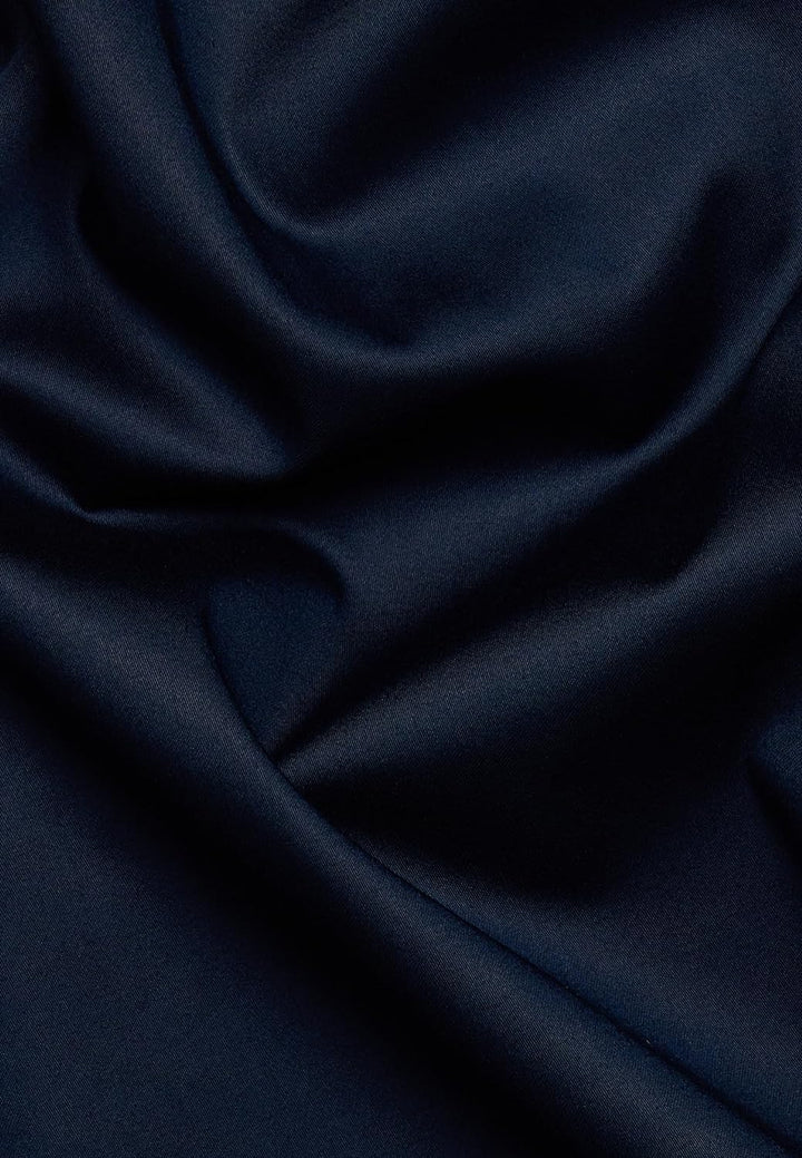 eterna Langarm Bluse Modern Classic Stretch unifarben