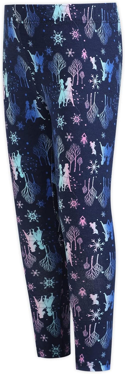 Disney 3-Piece Frozen II Leggings Set for Girls with Elsa Shirt and Zip-Up Hoodie