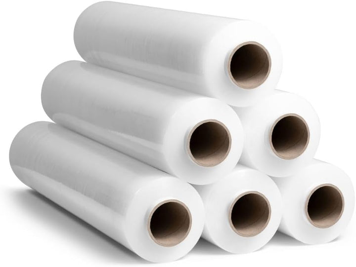 RAGO® Stretchfolie Transparent Möbelfolie STARK 300m Länge I folie für möbel Hand Stretchfolie rolle