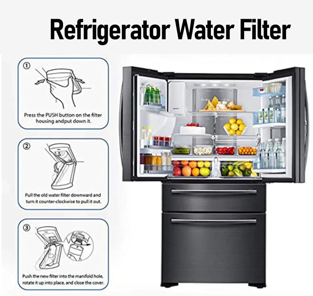 Kühlschrankwasserfilter, ADQ747935 Ersatzfilter, 6 Bis 12 Monate Lebensdauer Aktivierter Kohlenstoff