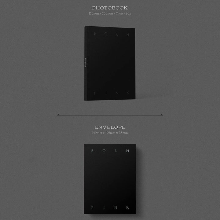 BLACKPINK - [BORN PINK] (BLACK Ver.) CD + Photobook + Envelope + Lyrics Paper + Large Photocard + Po