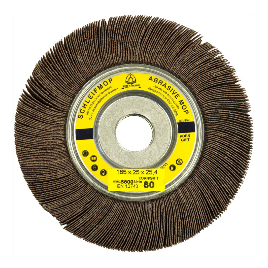 Klingspor 221591 SM 611 W, Lamellenschleifscheiben, 165x25x25,4, 180, 5 Stück