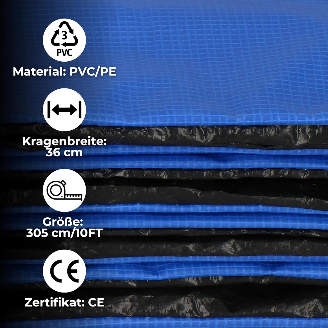 SPRINGOS Trampoline Randpolster Umrandung Ersatzteile für Trampoline Blau 305 cm, Blau 305 cm