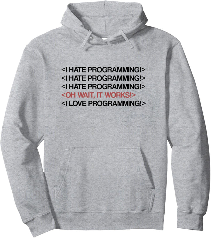 I Hate Programming Coding Informatik Programmierer Pullover Hoodie