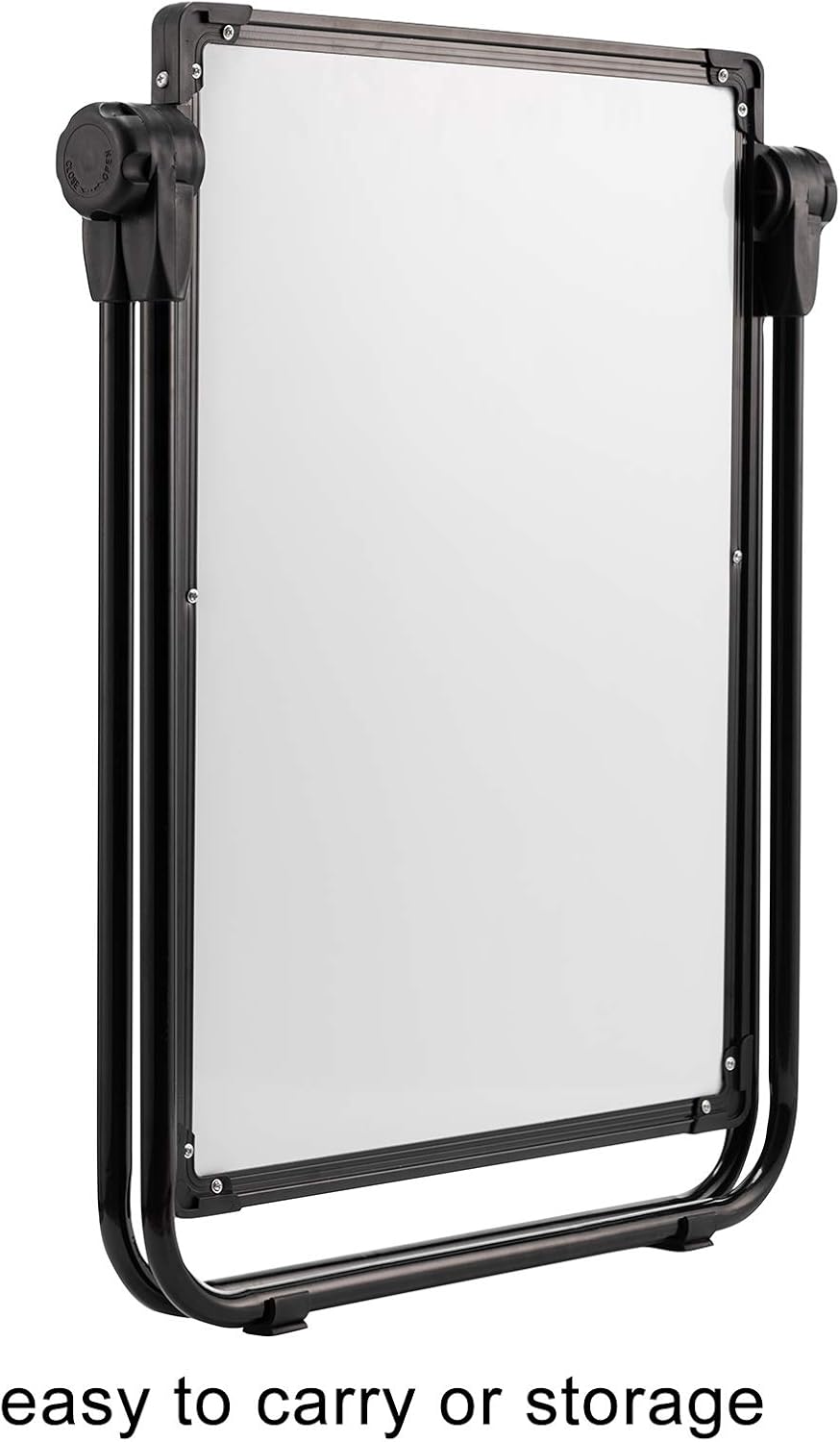 DOEWORKS Kinder Staffelei Magnetische Whiteboard U-Ständer, Doppelseitiges Whiteboard & Kreidetafel