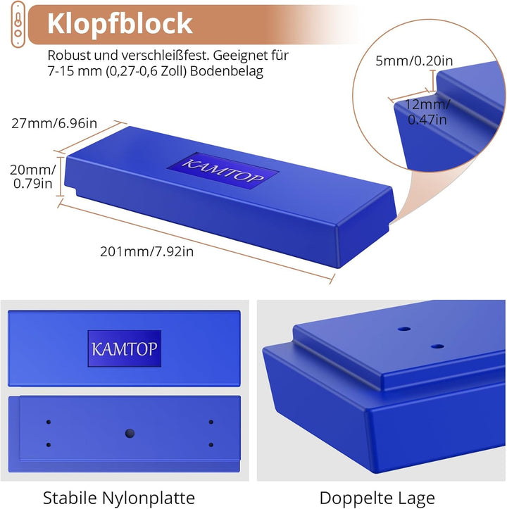 Kamtop 63 tlg.Verlegeset Parkett Nivelliersystem Laminat Parkett Holzfussboden Installations Set Lam