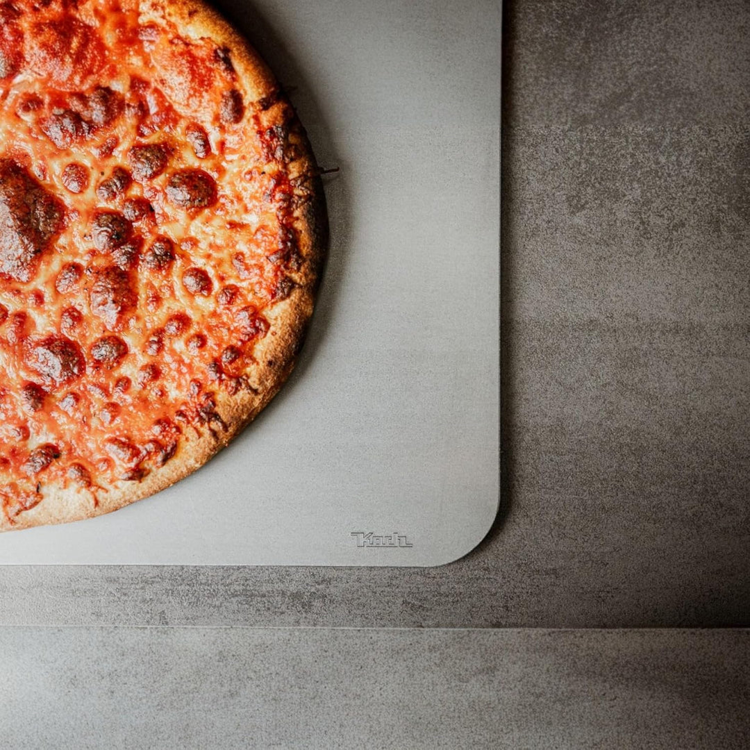 KOCH #58 Backstahl Platte 38 x 28cm für perfekte Pizza & Brot - Massive 6mm Stärke - Gewicht 5 KG -