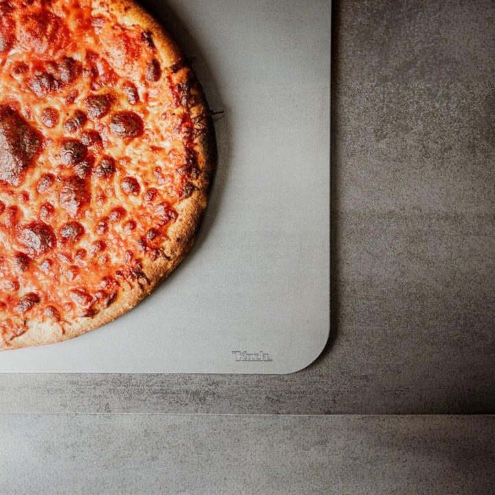 KOCH #58 Backstahl Platte 38 x 28cm für perfekte Pizza & Brot - Massive 6mm Stärke - Gewicht 5 KG -