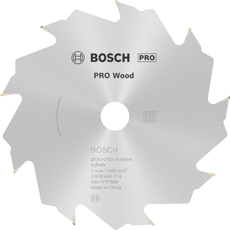 Bosch 1x PRO Wood Kreissägeblatt für Akku-Handkreissägen (für Weichholz, Hartholz, Ø mm, Professiona