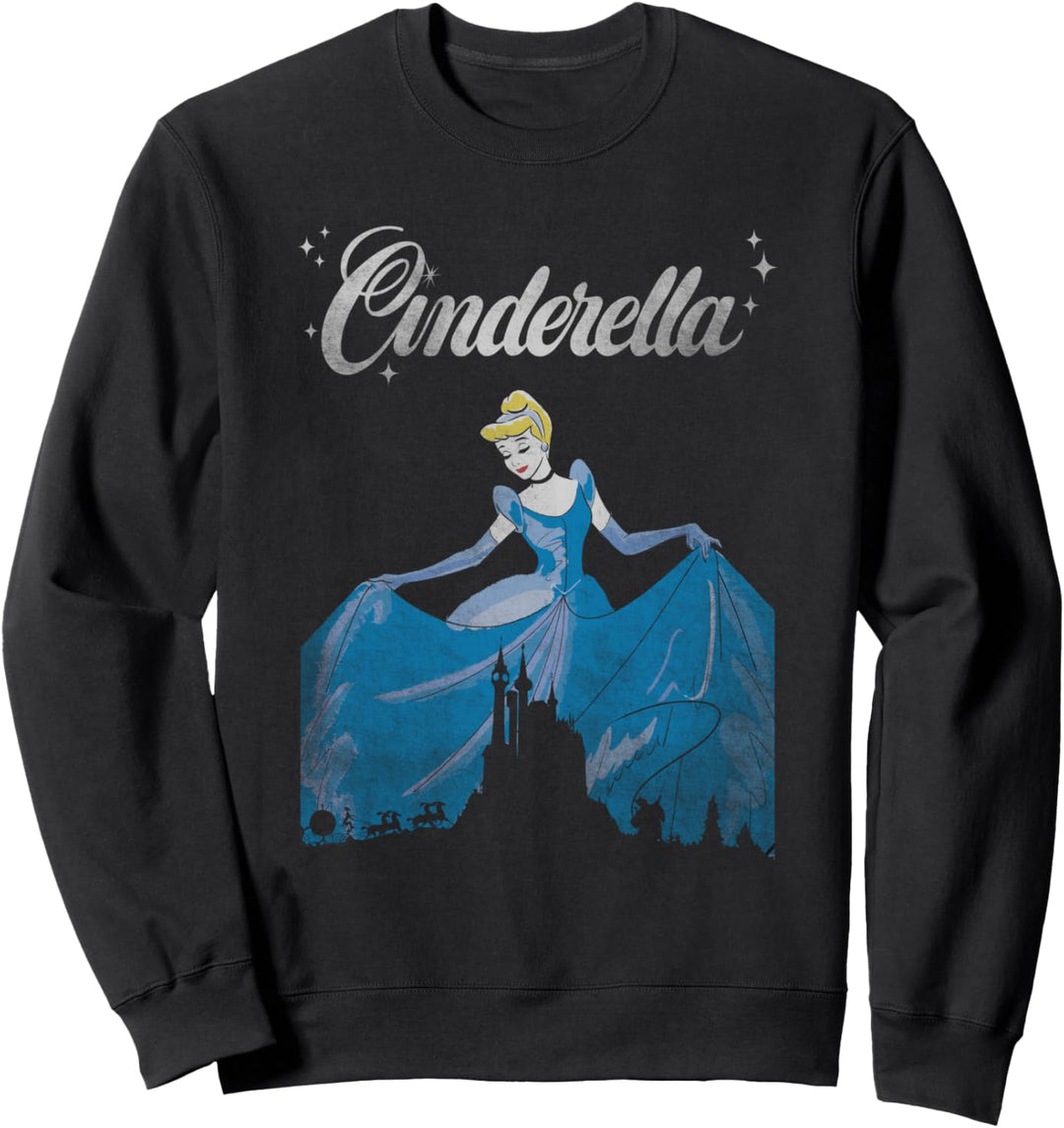 Disney Cinderella Vintage Castle Silhouette Sweatshirt