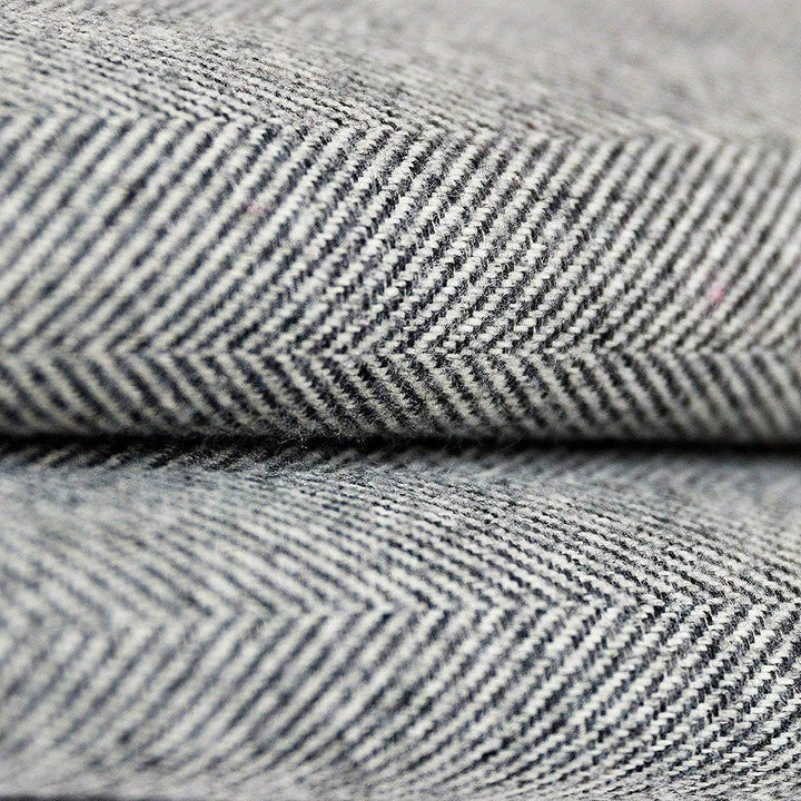 McAlister Textiles Herringbone Tweed | Kissenbezug für Sofakissen in Anthrazit Grau | 50 x 30 cm | t