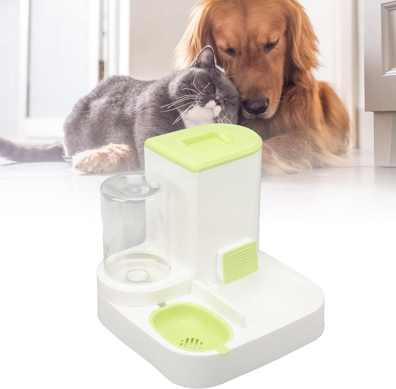 RiToEasysports Automatischer Hunde-Katzen-Schwerkraft-Futter- und Wasserspender-Set, 2,2-l-Futterbeh