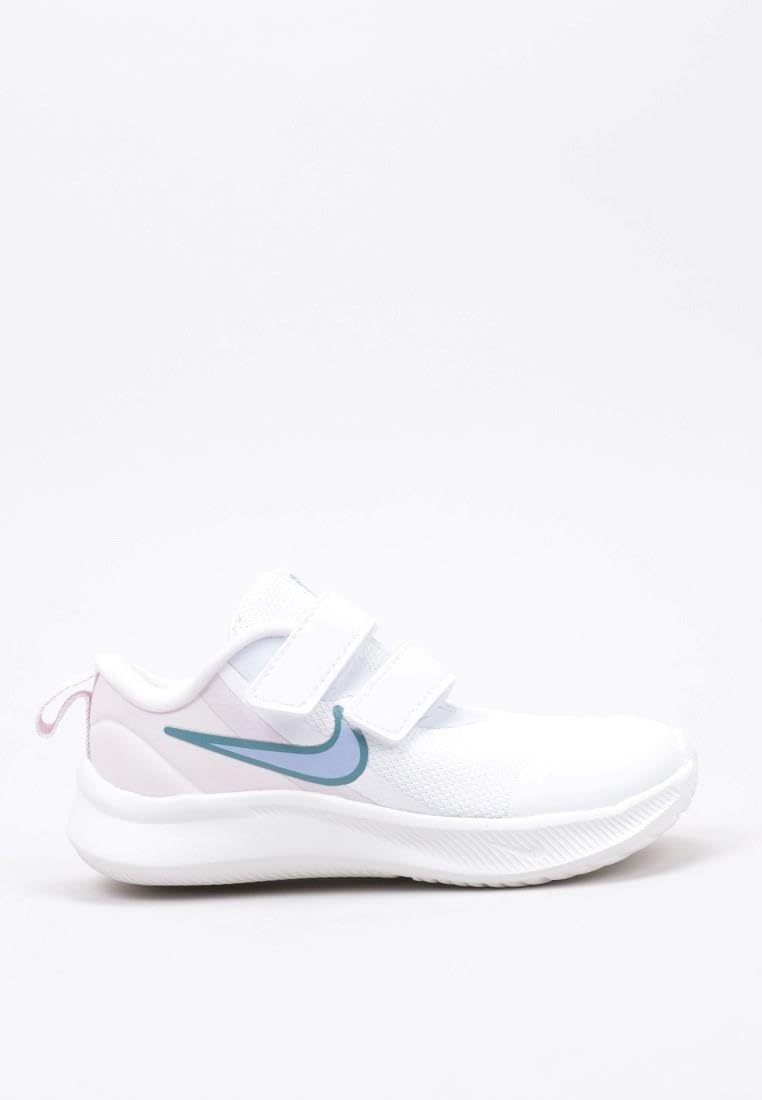 Nike Jungen Star Runner 3 Sneaker 28.5 EU Weiss Kobalt Bliss Pearl Pink, 28.5 EU Wei&#xDF; Kobalt Bl