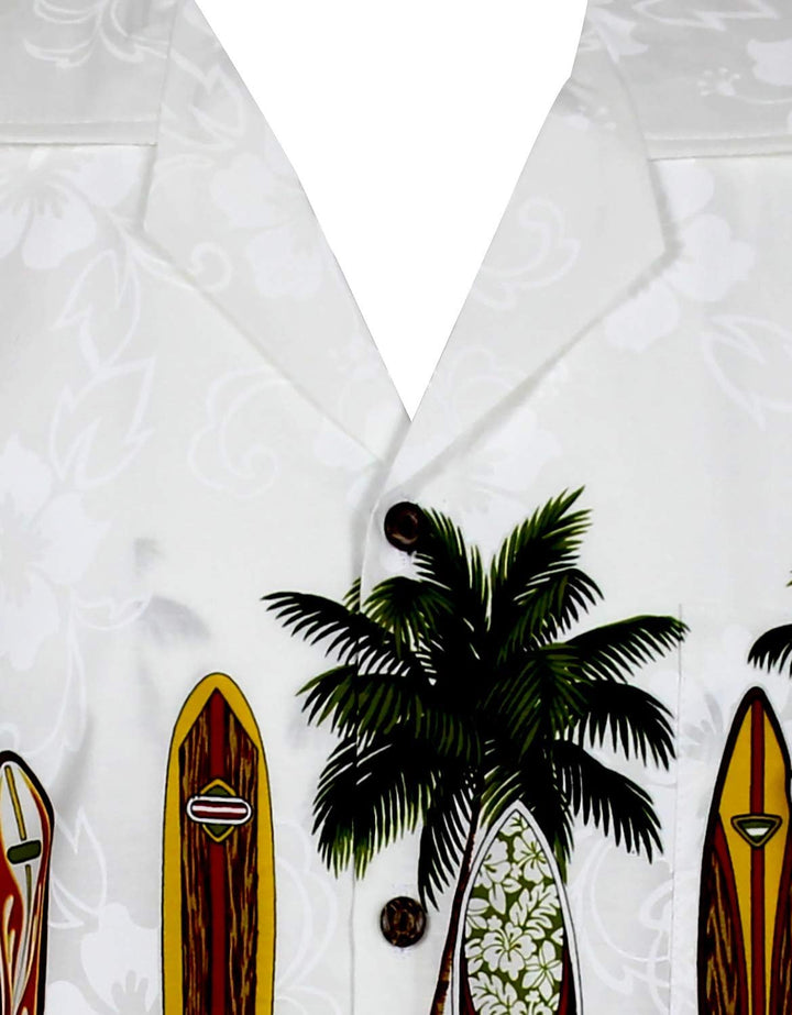 P.L.A. Pacific Legend Original Hawaiihemd Kurzarm Herren Kurzarm Button-Down Front-Tasche Hawaii-Pri