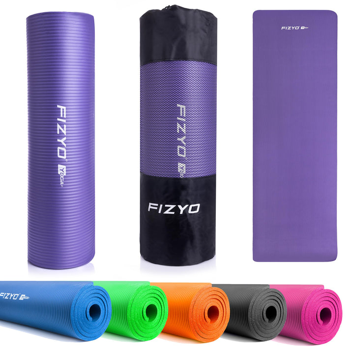 FIZYO Yogamatte 183x61x1 cm – Rutschfeste Fitness- &amp; Trainingsmatte aus NBR-Schaum – Gymnastikmatte