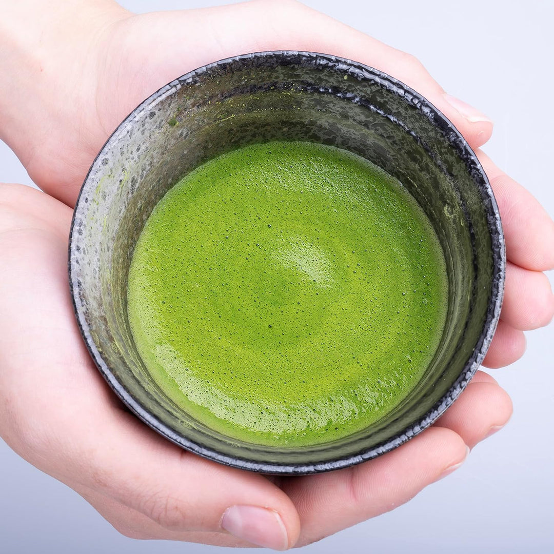Goodwei Japanisches Matcha-Set mit Besenhalter (Schwarz), Schwarz