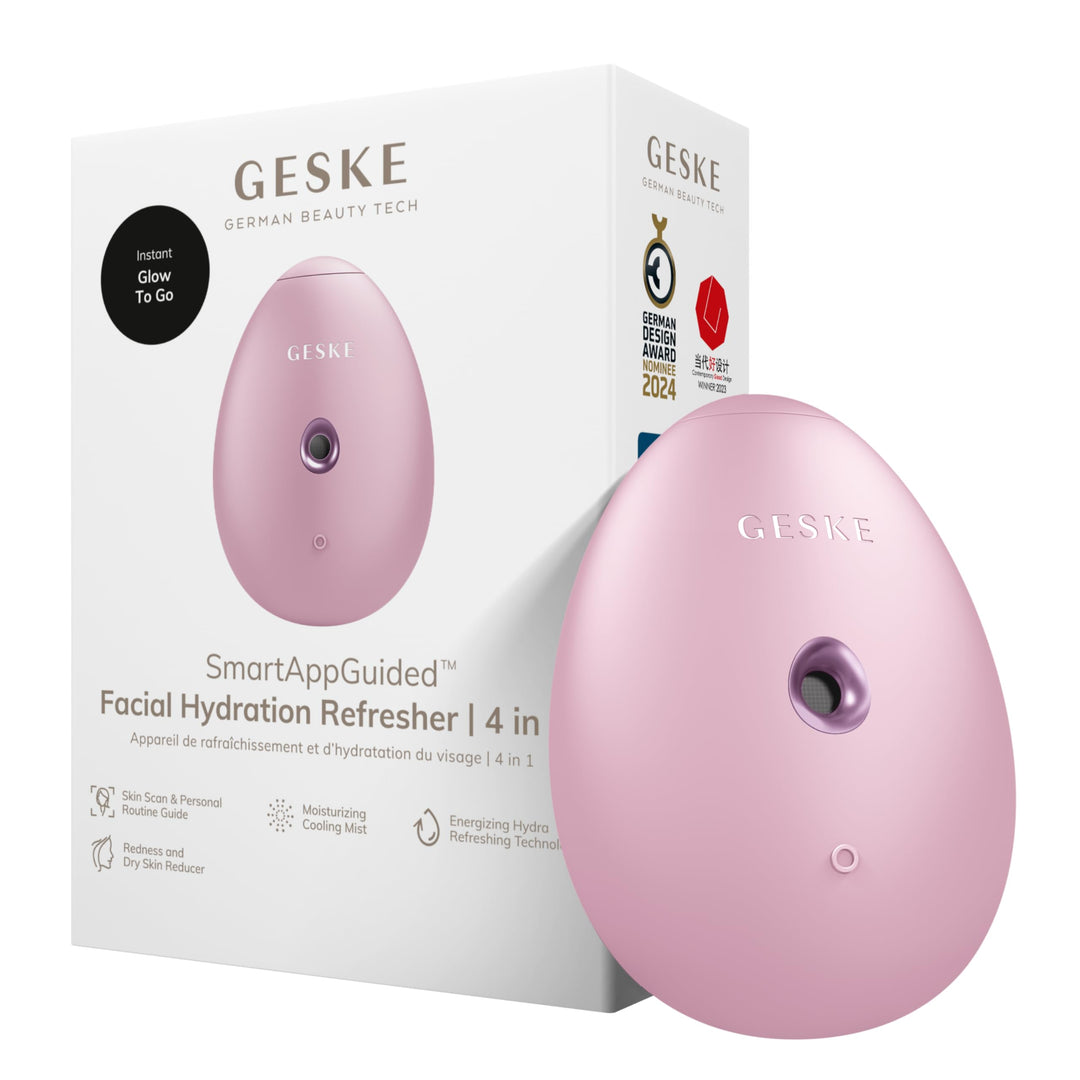GESKE | SmartAppGuided™ Facial Hydration Refresher | 4 in 1 | Wasserzerstäuber | Gesichtsdampfer | W