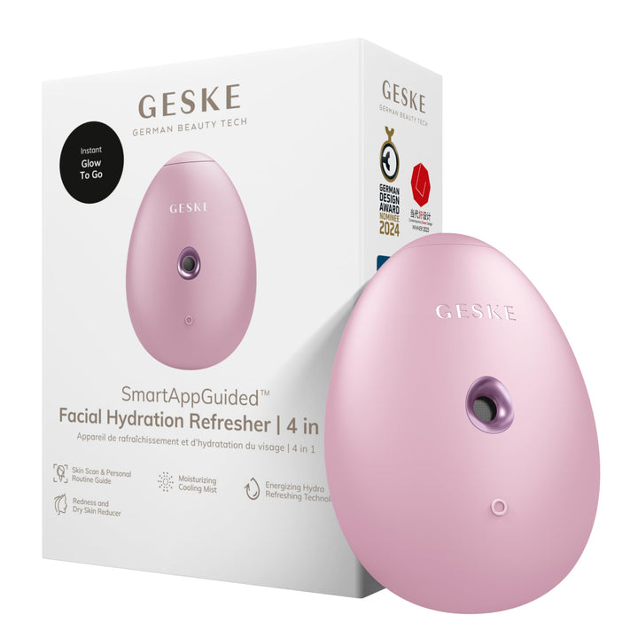 GESKE | SmartAppGuided™ Facial Hydration Refresher | 4 in 1 | Wasserzerstäuber | Gesichtsdampfer | W