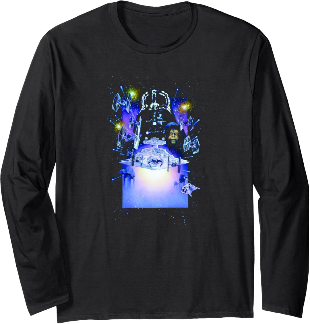 Star Wars Darth Vader Empire Collage Poster Langarmshirt