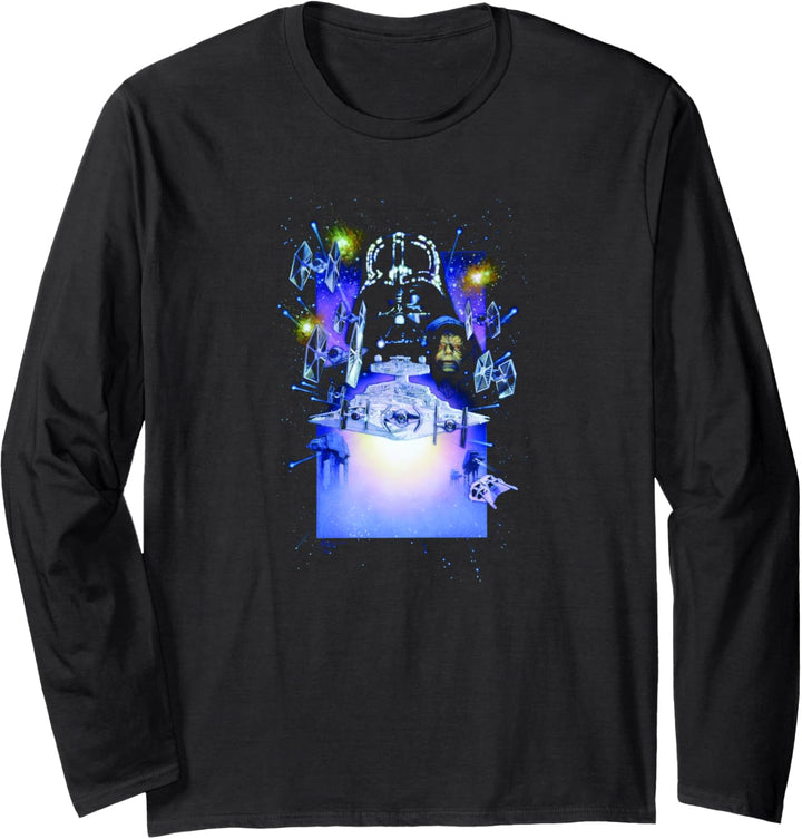 Star Wars Darth Vader Empire Collage Poster Langarmshirt