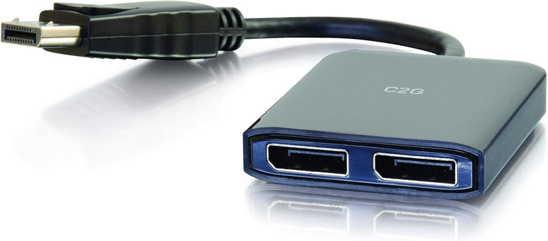 C2G DisplayPort™ 1.2 to Dual DisplayPort™ MST Hub 4K Doppelmonitor MST Hub, Mini DP Multi-Stream Tra